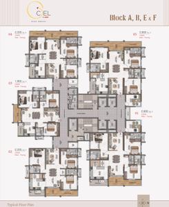 Project Image of 1905.0 - 2800.0 Sq.ft 3 BHK Apartment for buy in DSR Ciel