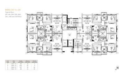 Project Image of 1572.0 - 2261.0 Sq.ft 3 BHK Apartment for buy in Crown