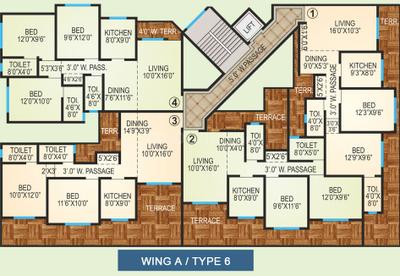 Project Image of 685.0 - 1265.0 Sq.ft 1 BHK Apartment for buy in Agarwal Vrindavan Township