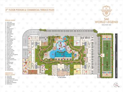 Project Image of 733.56 - 2250.0 Sq.ft 2 BHK Apartment for buy in Paradise Sai World Legend