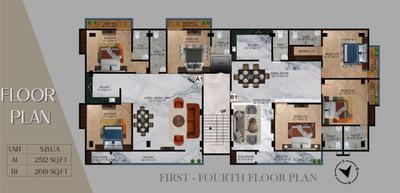 Project Image of 2283.0 - 2619.0 Sq.ft 3 BHK Apartment for buy in Nikita Vrindaban Residency
