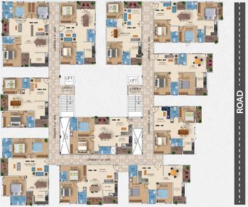 Project Image of 1107.5 - 1589.61 Sq.ft 2 BHK Apartment for buy in Nestcon Chintala Residency