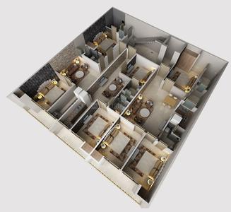 Chauhan Homes 2021 Cluster Plan From 1st To 4th Floor 1