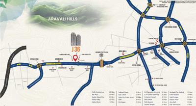 Project Image of 1854 Sq.ft 3 BHK Apartment / Flat for sale in Sector 36 for Rs. 30396000