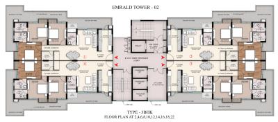 Project Image of 2249.0 - 2658.0 Sq.ft 3 BHK Apartment for buy in Sawasdee Heights