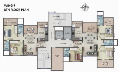 Project Image of 806.86 - 1097.6 Sq.ft 2 BHK Apartment for buy in Maloji Amar Ornate II