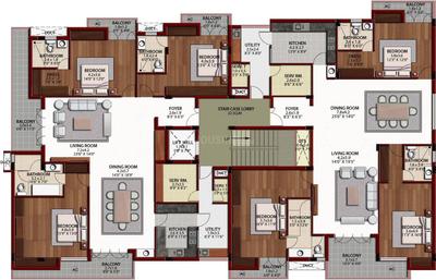 Project Image of 2750.0 - 2850.0 Sq.ft 3 BHK Apartment for buy in Arihant Jashn