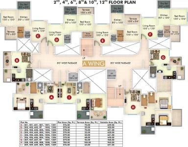 Project Image of 420.0 - 985.0 Sq.ft 1 RK Apartment for buy in Sky Sparsh Regency