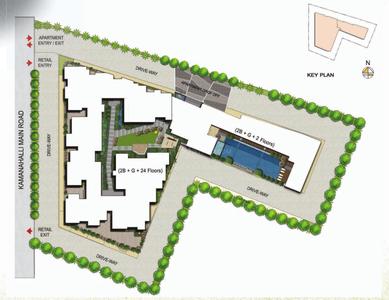 Project Image of 1900 Sq.ft 3 BHK Apartment / Flat for sale in Kammanahalli for Rs. 42500000
