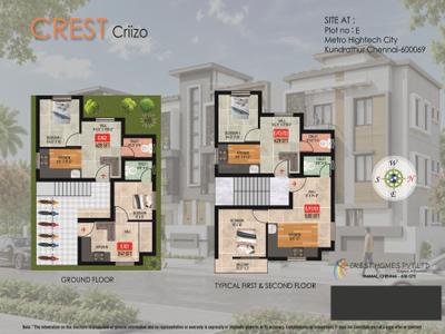 Project Image of 347.0 - 530.0 Sq.ft 1 BHK Apartment for buy in Crest Criizo