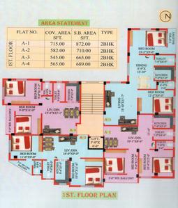 Project Image of 665.0 - 872.0 Sq.ft 2 BHK Apartment for buy in Siddhi Ganesh Apartment 1