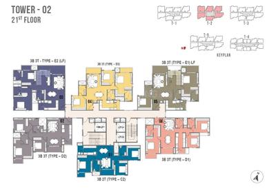 Project Image of 734.0 - 1221.0 Sq.ft 2 BHK Apartment for buy in Prestige Palm Court