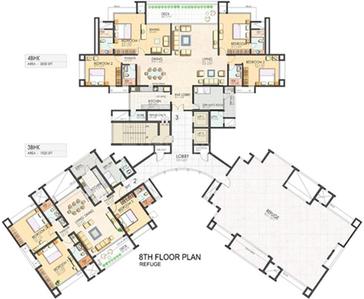 Project Image of 1500.0 - 3600.0 Sq.ft 2 BHK Apartment for buy in Clover Belvedere