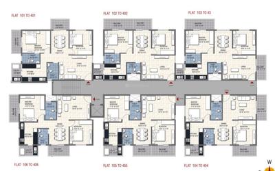 Project Image of 1075.0 - 1105.0 Sq.ft 2 BHK Apartment for buy in Priyanka Silver Oak