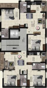 Project Image of 750.0 - 1316.0 Sq.ft 2 BHK Apartment for buy in Vishnu Annai Enclave