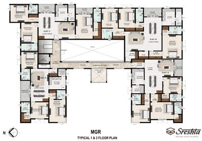 Project Image of 1768.0 - 3488.0 Sq.ft 3 BHK Apartment for buy in Sreshta Pushkara