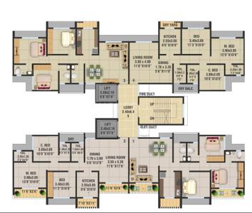 Project Image of 1300 Sq.ft 3 BHK Apartment / Flat for sale in Mulund East for Rs. 28000000