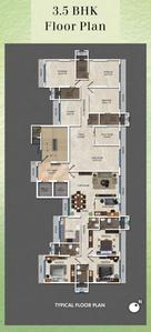 Project Image of 1094.15 - 2500.0 Sq.ft 3 BHK Apartment for buy in Ekta Crest