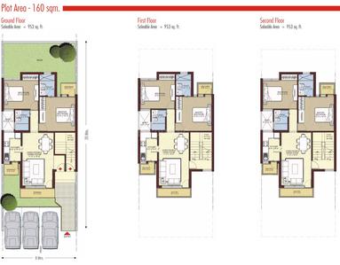 Project Image of 0.0 - 1193.0 Sq.ft 3 BHK Apartment for buy in Unitech Uni Homes