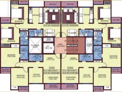 Project Image of 356.0 - 358.0 Sq.ft 1 BHK Apartment for buy in Enkay Garden Zenia
