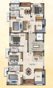 Project Image of 922.0 - 1375.0 Sq.ft 2 BHK Apartment for buy in Preetha Vignesh Crest