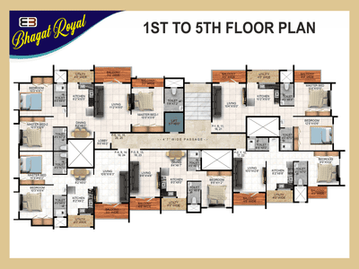 Project Image of 0.0 - 1260.0 Sq.ft 3 BHK Apartment for buy in Bhagat Royal