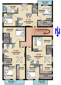 Project Image of 740.0 - 808.0 Sq.ft 2 BHK Apartment for buy in SVVD Silver Bloom