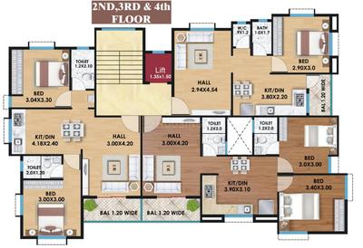 Project Image of 630.0 - 850.0 Sq.ft 1 BHK Apartment for buy in Crown Square