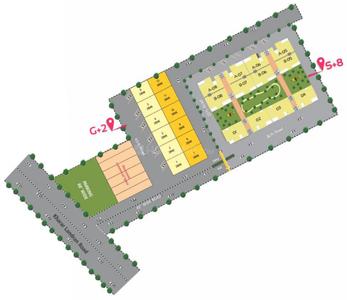 Project Image of 950.0 - 1300.0 Sq.ft 2 BHK Apartment for buy in Hampton Homes