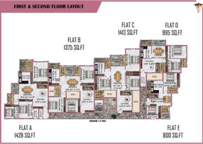 Project Image of 800.0 - 1428.0 Sq.ft 2 BHK Apartment for buy in Navarathna Saroja Residency