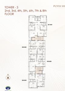 Project Image of 788.0 - 1946.0 Sq.ft 2 BHK Apartment for buy in Ramsina Punya Shlok Tower 3