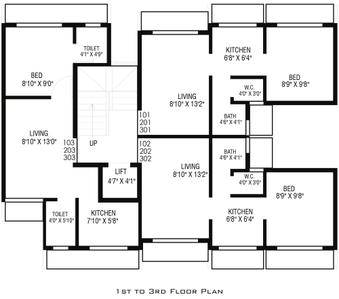 Project Image of 152.0 - 291.0 Sq.ft 1 BHK Apartment for buy in Sambhav Deep Pride