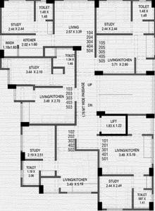 Project Image of 217.43 - 250.58 Sq.ft 1 BHK Apartment for buy in Rachayeta Sanidhya Appartment