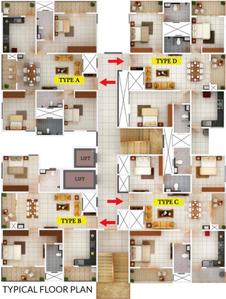 Project Image of 1129.0 - 1478.0 Sq.ft 2 BHK Apartment for buy in MPS Aambience