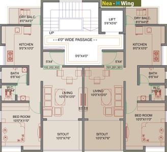 Project Image of 425.0 - 590.0 Sq.ft 1 BHK Apartment for buy in Bhandari NeaPlus
