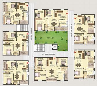 Project Image of 1065.0 - 1480.0 Sq.ft 2 BHK Apartment for buy in Saudhaa Lotus Avenues