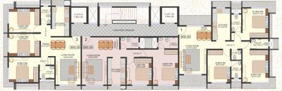 Project Image of 693.0 - 904.92 Sq.ft 2 BHK Apartment for buy in Devganga New India Assurance Employees Mandar Chs Ltd