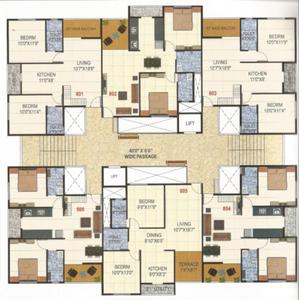 Project Image of 930.0 - 970.0 Sq.ft 2 BHK Apartment for buy in Pooja Enclave