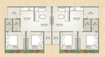 Project Image of 552.08 - 645.62 Sq.ft 2 BHK Apartment for buy in Shiv Sharnam Elegance