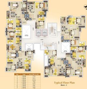 Project Image of 596.0 - 1066.0 Sq.ft 1.5 BHK Apartment for buy in Signum Parkwoods Estate Phase I