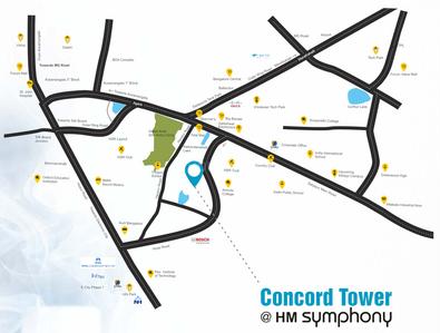 Project Image of 1315.04 - 1910.03 Sq.ft 3 BHK Apartment for buy in HM Symphony Concord Tower