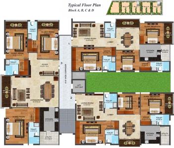 Project Image of 1636.0 - 2217.0 Sq.ft 3 BHK Apartment for buy in RV Advaita Block B