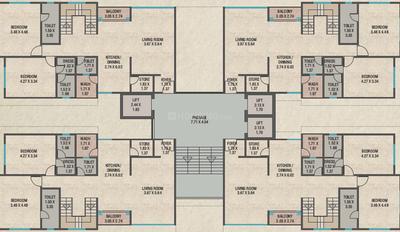Project Image of 1260.0 - 2050.0 Sq.ft 3 BHK Apartment for buy in Shree Red Coral Hamptons