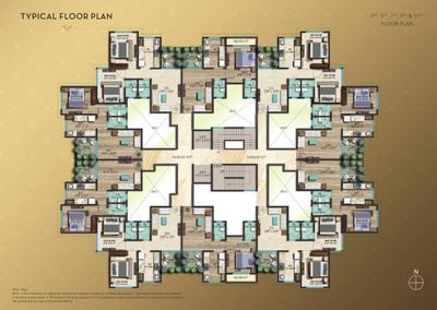 Project Image of 398.0 - 484.0 Sq.ft 1 BHK Apartment for buy in Tharwani Millennium City Phase III
