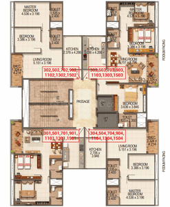 Project Image of 764.24 - 1103.3 Sq.ft 2 BHK Apartment for buy in Kumar Palmspring Towers A1 A2 And A3