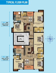 Project Image of 926.0 - 1242.0 Sq.ft 2 BHK Apartment for buy in Hari Aadhini
