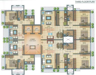Project Image of 358.0 - 698.0 Sq.ft 1 BHK Apartment for buy in Shree Balaji Hariniwas