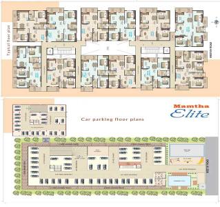 Project Image of 1045.0 - 1450.0 Sq.ft 2 BHK Apartment for buy in Mamtha Elite