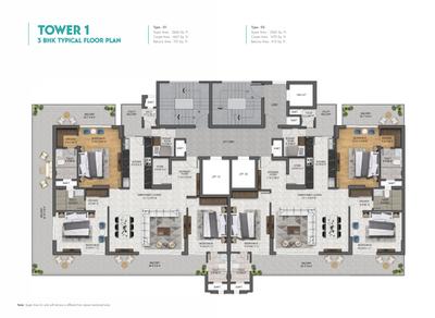Project Image of 1465.83 - 1905.1 Sq.ft 3 BHK Apartment for buy in Jubilee Vallum
