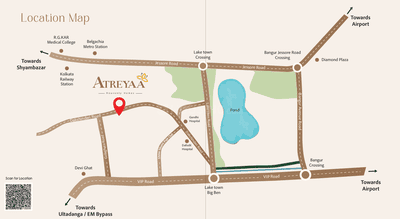 Project Image of 957 Sq.ft 3 BHK Apartment / Flat for sale in Lake Town for Rs. 11500000